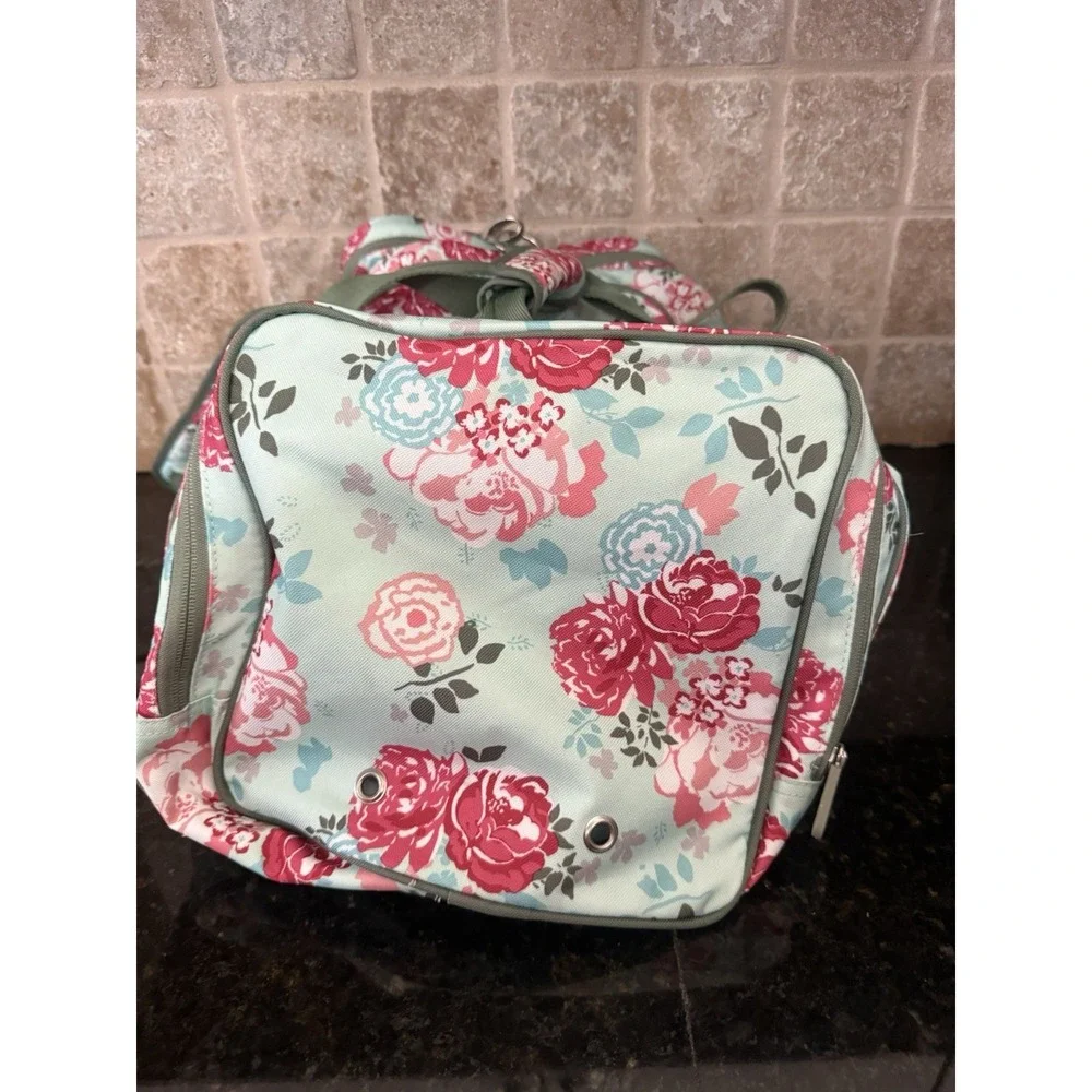 PB Pottery Barn Teen Duffle Gear Up Pool Garden Party Floral Travel‎ Weekender